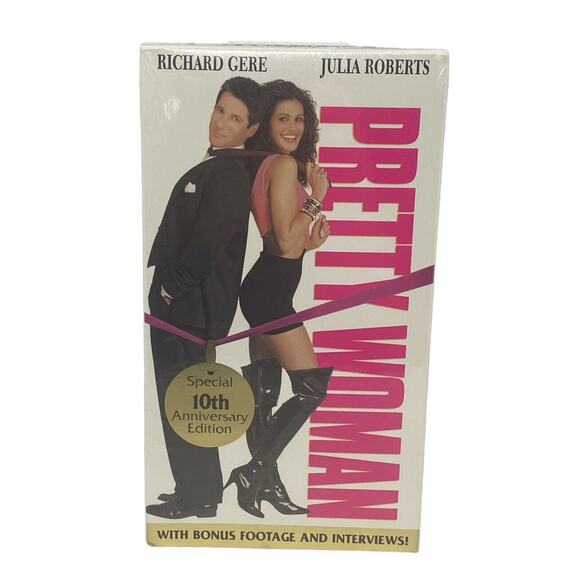 Julia Roberts - Pretty Woman 1990 Movie VHS 10th Anniversary Edition Bonus New - Picture 2 of 13